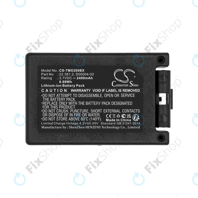 Bateria do Tele Radio TG-TXMNL, 2400mAh, Li-Ion, 3.7V, D00004-02, HQ