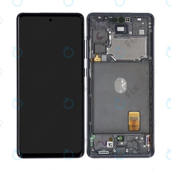 Wyświetlacz do Samsung S20 FE 5G G781B, Ekran dotykowy z ramką, GH82-24214A, GH82-24215A, GH82-29056A, GH82-31320A, Cloud Navy, Genuine Service Pack