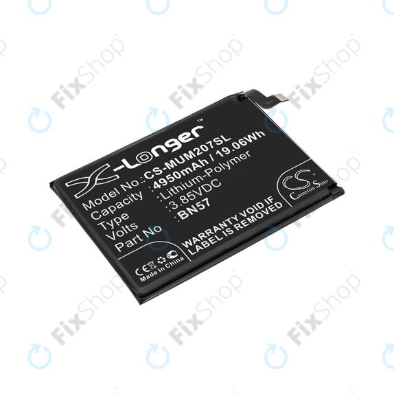 Bateria dla Xiaomi Poco X3 NFC M2107J20CG, 4950mAh, Li-Pol, 3.85 V, BN57, HQ