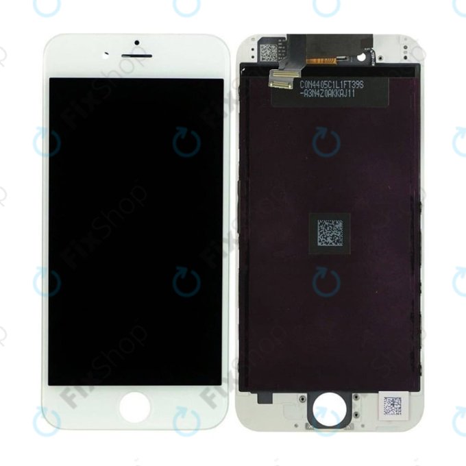 Wyświetlacz In-Cell dla iPhone 6, White, Ekran dotykowy z ramką, FixPremium