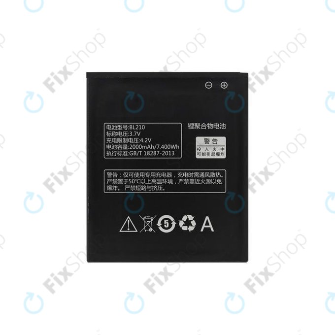 Bateria do Lenovo A536, S820, S650, BL210, 2000mAh