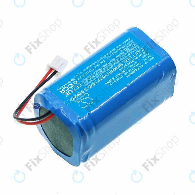 Bateria do Ecovacs Winbot W-series, S04-LI-148-650, 14500-S41PJ, Li-Ion, 14.8V, 700mAh, HQ