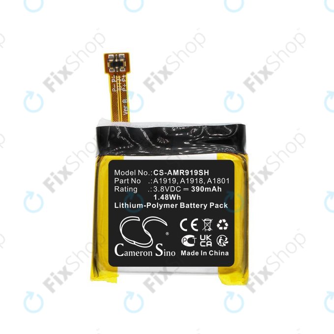 Bateria do Amazfit T-Rex, 390mAh, Li-Pol, 3.8V, A1919, HQ