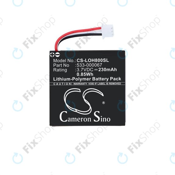 Bateria do Logitech H800, 230mAh, Li-Pol, 3.7V, 533-000067, HQ