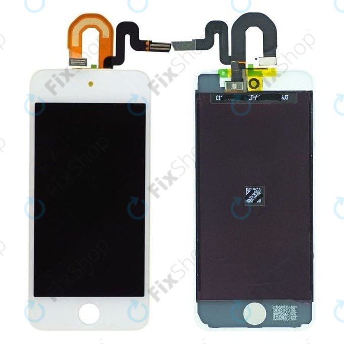Wyświetlacz LCD dla iPod Touch (5th Gen, 6th Gen, 7th Gen), White, Ekran dotykowy z ramką