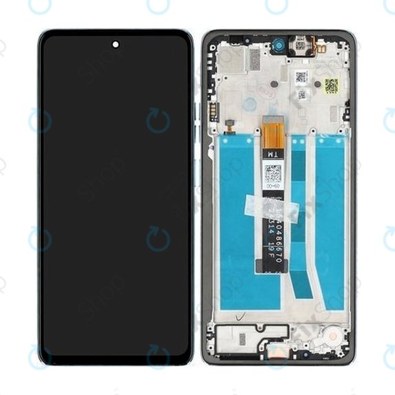 Wyświetlacz do Motorola Moto G75 5G, Ekran dotykowy z ramką, Succulent Green, 5D68C29068, Genuine Service Pack