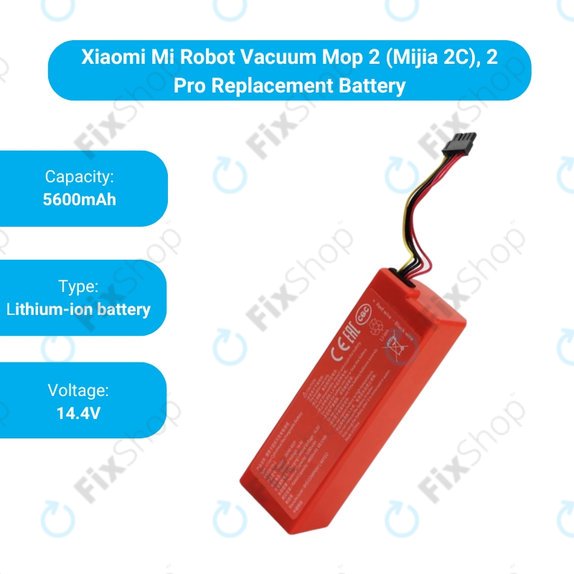 Bateria do Xiaomi Mi Robot Vacuum Mop 2 (Mijia 2C), 2 Pro, D099-4S2P, Li-Ion, 14,4V 5200mAh