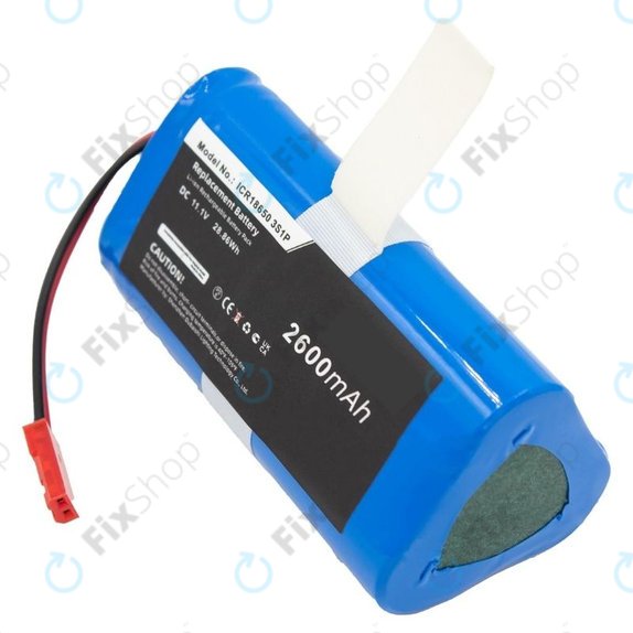 Bateria do Ecovacs CEN250, V700, ICR18650 3S1P, Li-Ion, 11,1V 2600mAh