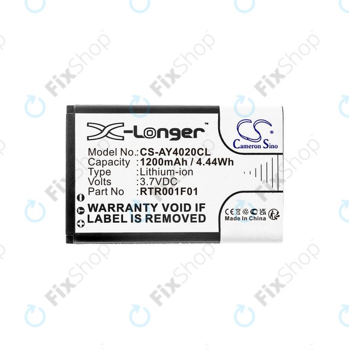Bateria do Alcatel 8232, 1200mAh, Li-Ion, 3.7V, RTR001F01, HQ