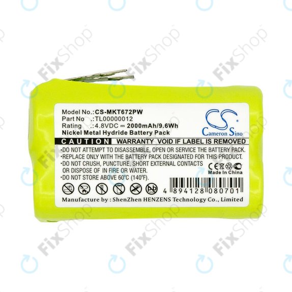 Bateria do Makita 6722D, 6723DW, 2000mAh, Ni-MH, 4.8V, TL00000012, HQ