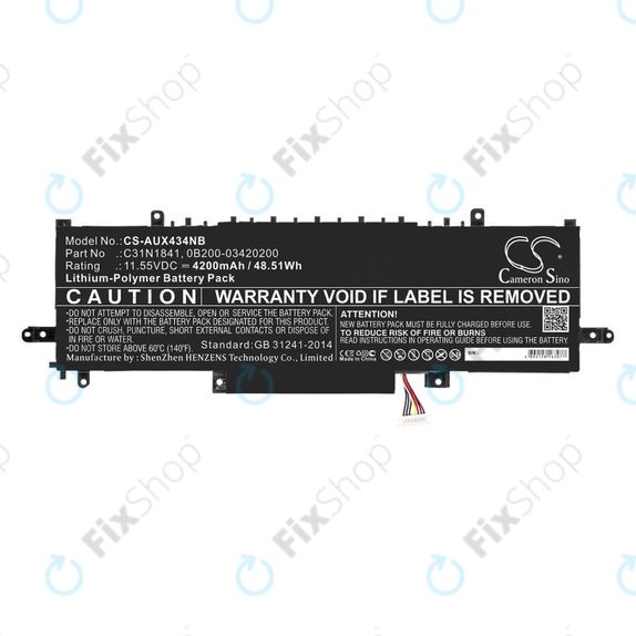 Bateria do Asus ZenBook 14, Flip 14, 4200mAh, Li-Pol, 11.55V, C31N1841, HQ