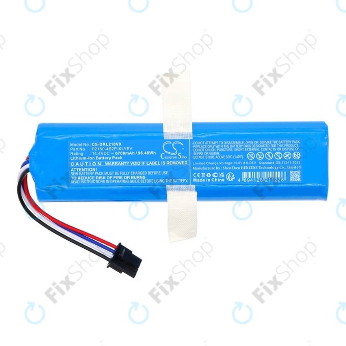 Bateria do Xiaomi Dreame Bot L10s Ultra Gen2, P2150-4S2P-KLYEV 14.4V, Li-Ion, 6700mAh, HQ