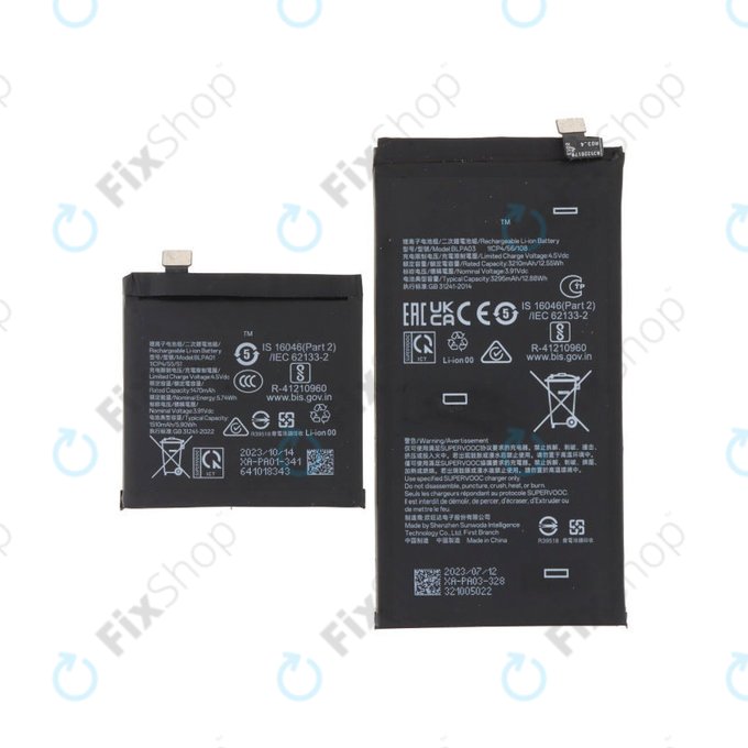 Bateria do OnePlus Open, BLPA01, BLPA03, 4805mAh (2 szt.)