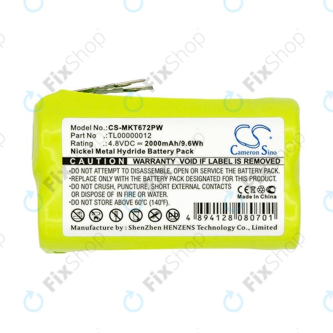 Bateria do Makita 6722D, 6723DW, 2000mAh, Ni-MH, 4.8V, TL00000012, HQ