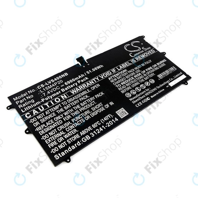 Bateria do Lenovo Yoga 4S, 900S, 6900mAh, Li-Pol, 7.4V, L15M4P20, HQ