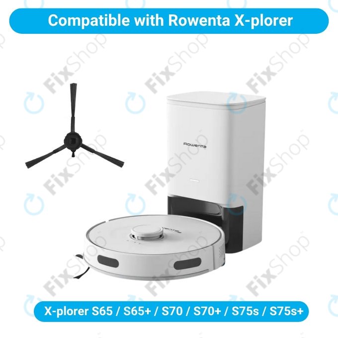 Szczotka boczna, 2 szt. do Rowenta X-plorer S65, S65+, S70, S70+, S75s, S75s+