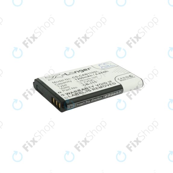 Bateria do CAT B100, 1200mAh, Li-Ion, 3.7V, CB-115, HQ