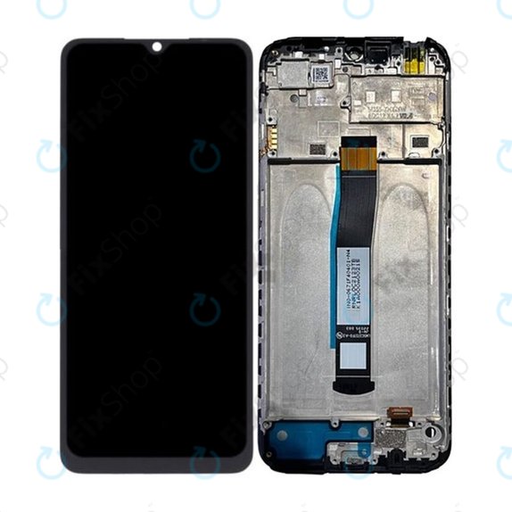 Wyświetlacz do Xiaomi Redmi 10C 220333QAG, 220333QBI, Ekran dotykowy z ramką, 560001C3QA00, Carbon Gray, Genuine Service Pack