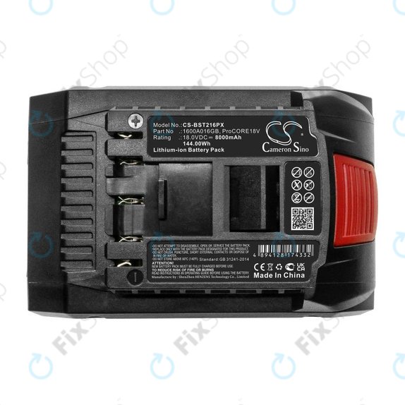 Bateria do Bosch Gbh, Gcv, Gks, Gts 18V, 8000mAh, Li-Ion, 18V, ProCORE18V, HQ