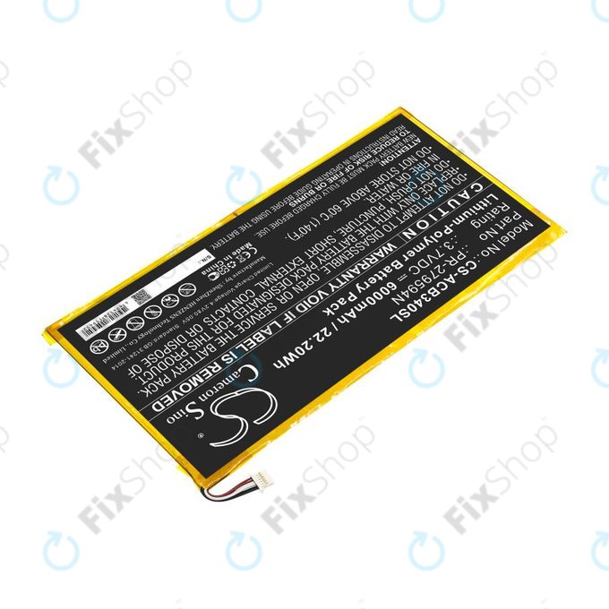 Bateria do Acer Iconia One 10 B3-A40, 6000mAh, Li-Pol, 3.7V, PR-279594N, HQ