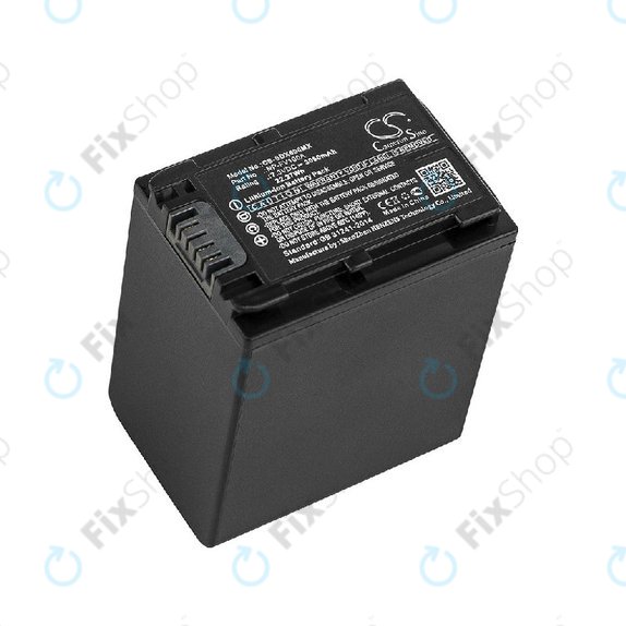 Bateria do Sony Fdr-Ax33, Sony Fdr-Ax40, 3050mAh, Li-Ion, 7.3V, NP-FV100A, HQ