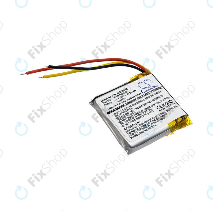 Bateria do JBL Everest Elite 300, E45BT, E55BT, Live 650BT NC, 610mAh, Li-Pol, 3.7V, GSP753030, HQ