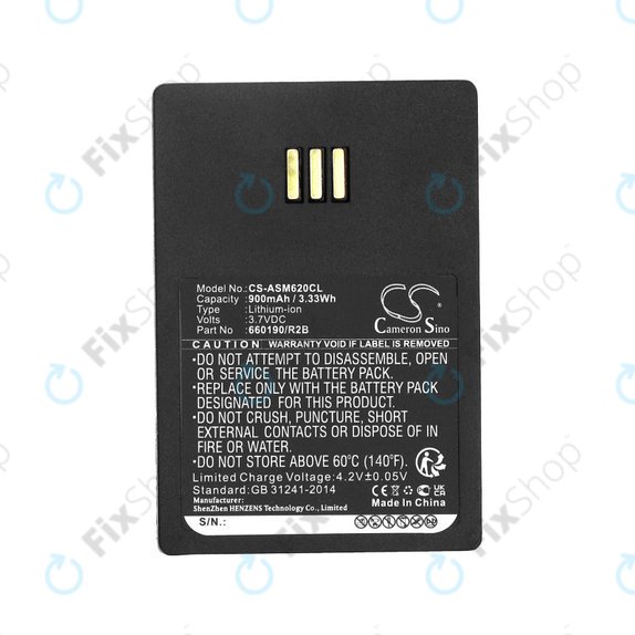Bateria do Siemens Openstage WL3, Ascom, Aastra, Innovaphone, 900mAh, Li-Ion, 3.7V, 660190/R2B, HQ