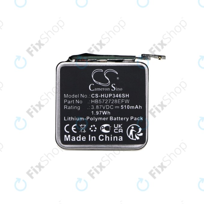 Bateria do Huawei Watch GT3 Pro 46mm, 510mAh, Li-Pol, 3.87V, HB572728EFW, HQ