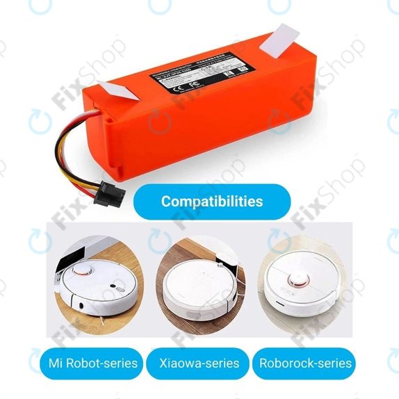 Bateria do Xiaomi Roborock-seria, Mi Robot Vacuum Mop 1S, Xiaowa-seria, BRR-2P4S-5200, Li-Ion, 5200mAh