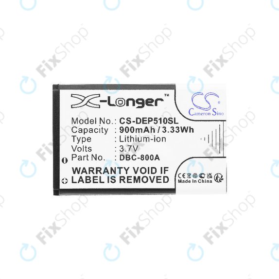 Bateria do Doro 1360, 900mAh, Li-ion, 3.7V, DBC-800A, HQ