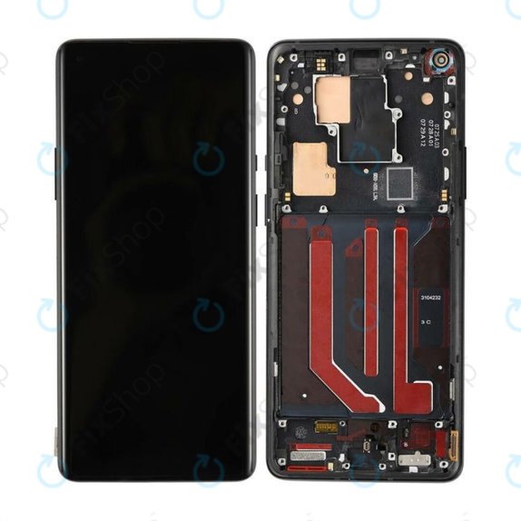 Wyświetlacz OLED do OnePlus 8 Pro, Ekran dotykowy z ramką, Onyx Black