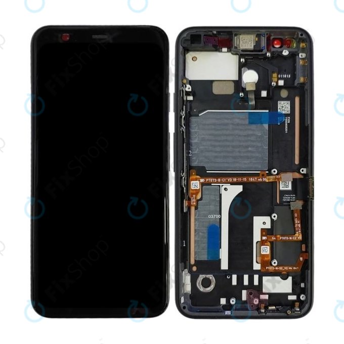 Wyświetlacz OLED do Google Pixel 4, Ekran dotykowy z ramką, Just Black