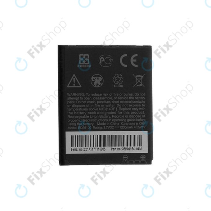 Bateria do HTC Wildfire S G13 A510e, Explorer, HD7, BD29100, 1230mAh