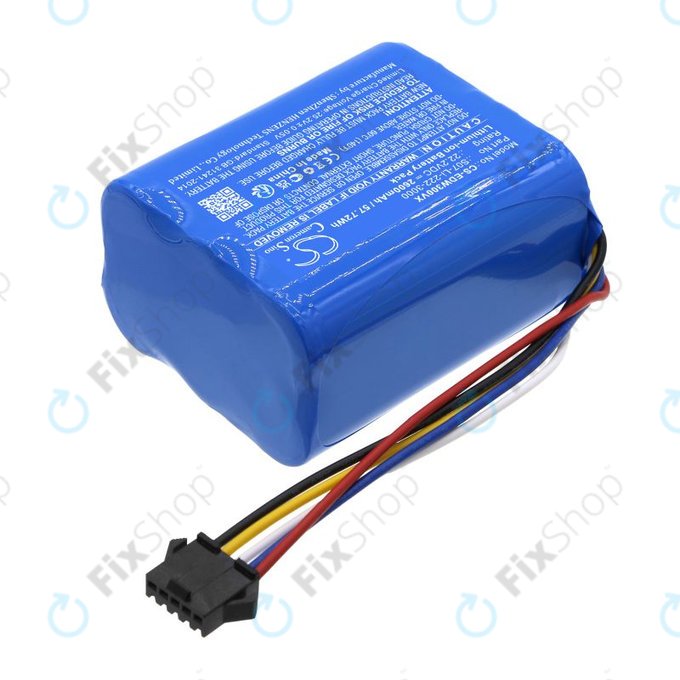 Bateria do Ecovacs Winbot X, WA30, WA50, 2600mAh, Li-Ion, 22.2V, S07-Li-222-3000, HQ