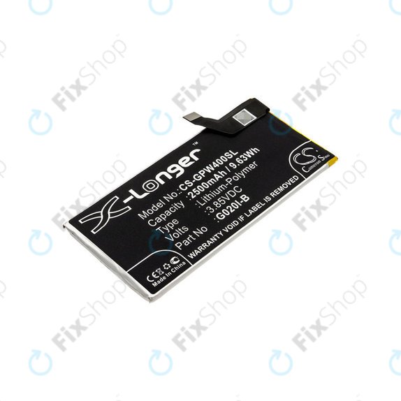 Bateria dla Google Pixel 4, 2500mAh, Li-Pol, 3.85 V, G020I-B, HQ