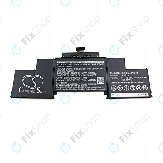 Bateria do MacBook Pro 15" A1398 (Mid 2015), 8700mAh, HQ