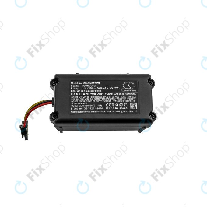 Bateria do Cecotec Conga 1290, 1390, 1490, 1590, CONG0003, Li-Ion, 14,4V 3000mAh, HQ