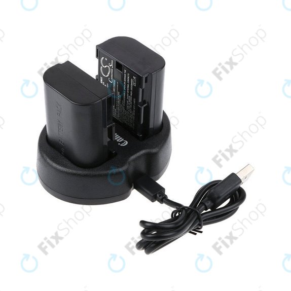 2 μπαταρίες με φορτιστή γιαCanon EOS 5D Mark II, EOS 7D, 2000mAh, Li-Ion, 7.4V, LP-E6, HQ
