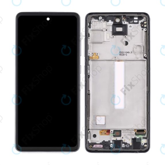 Wyświetlacz OLED do Samsung A52 5G A526B, A52s 5G A528B, Ekran dotykowy z ramką, Awesome Black, OLED