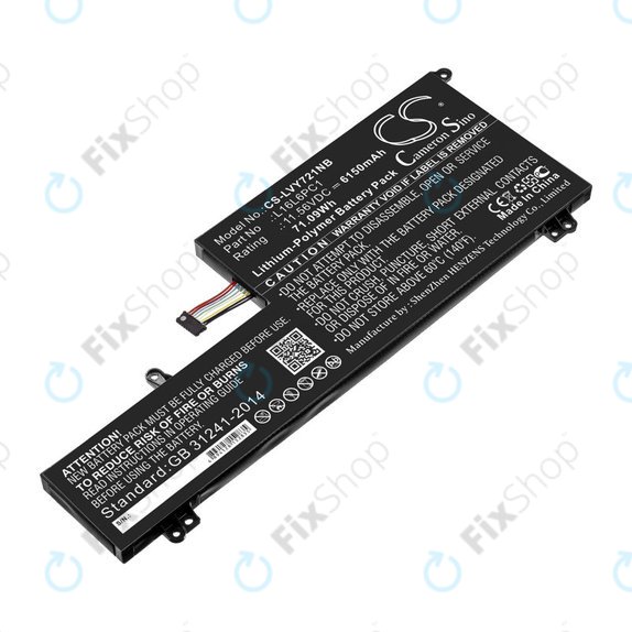 Bateria do Lenovo Yoga 720-15, 6150mAh, Li-Pol, 11.56V, L16L6PC1, HQ
