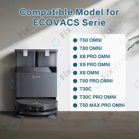 Worek na kurz, 4 szt. do Ecovacs Deebot T30c, T50-series, T80-series, X8-series, X9 Pro-series