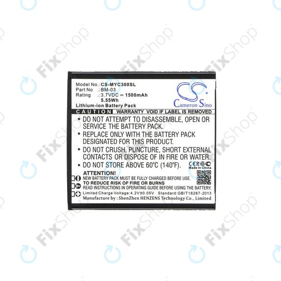 Bateria do MyPhone Funky, 1500mAh, Li-Ion, 3.7V, BM-03, HQ