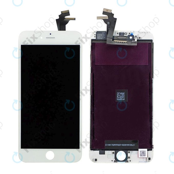 Wyświetlacz dla iPhone 6 Plus, White, Ekran dotykowy z ramką