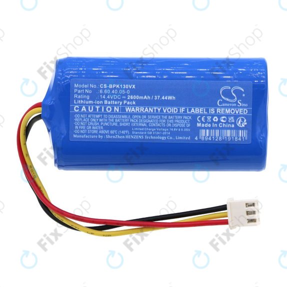 Bateria do Evolveo RoboTrex H9, Midea M4, Blaupunkt XPOWER+, 2600mAh, Li-Ion, 14.4V, 6.60.40.05-0, HQ