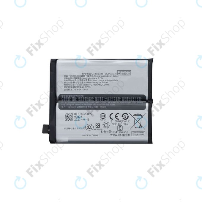 Bateria do Vivo X100 Pro, BA15, 5400mAh
