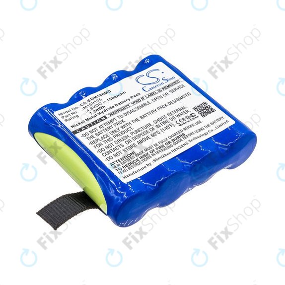 Bateria do Edan Cs-01, Edan H100, Edan H100b, Edan H100n, 1500mAh, Ni-MH, 4.8V, 4XNR49AA1500P, HQ
