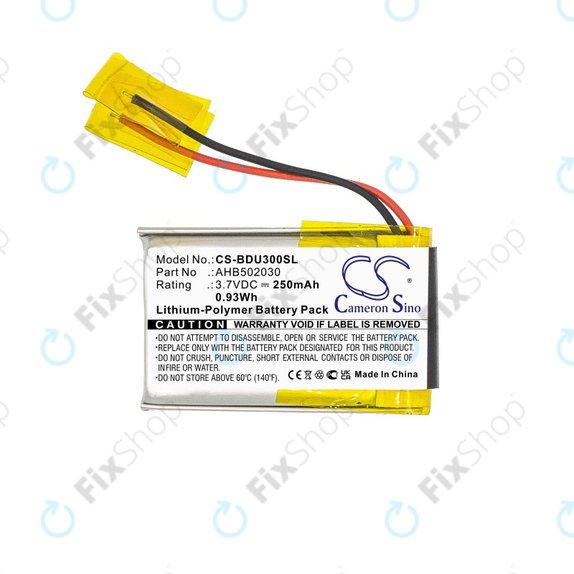 Bateria do Bosch Bdu3xx, Bosch Intuvia Display, 250mAh, Li-Pol, 3.7V, 502030, HQ