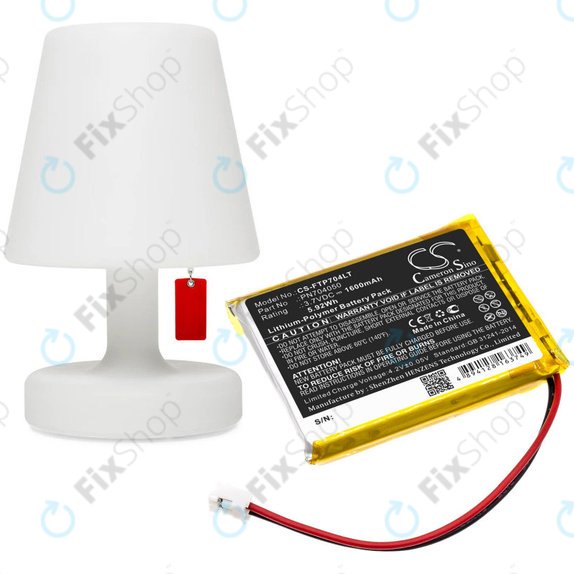 Bateria do Fatboy Edison the Petit, LED Table Lamp Edison, 1600mAh, Li-Pol, 3.7V, PN704050, HQ