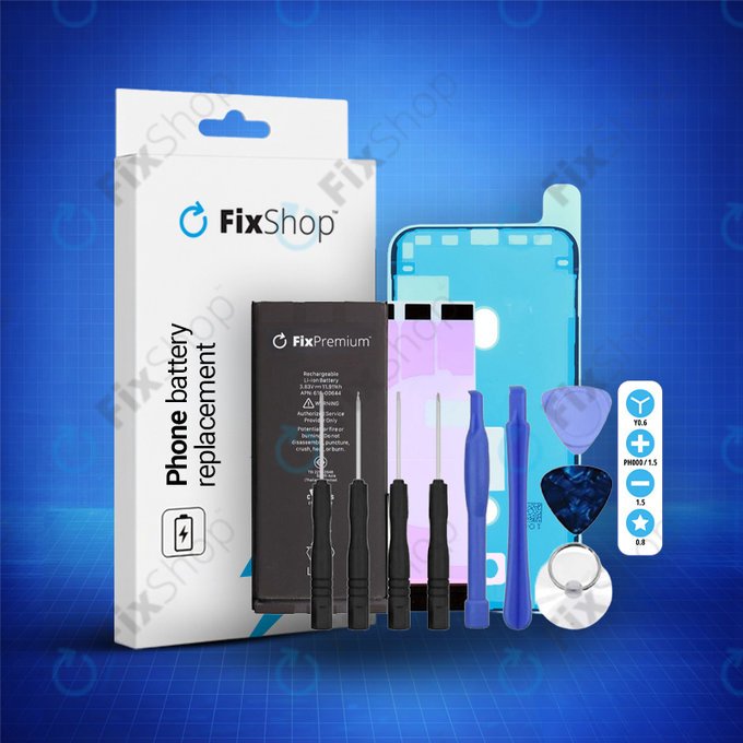 Bateria dla iPhone 11, 3110mAh, Klej (Adhesive), Narzędzia, FixPremium