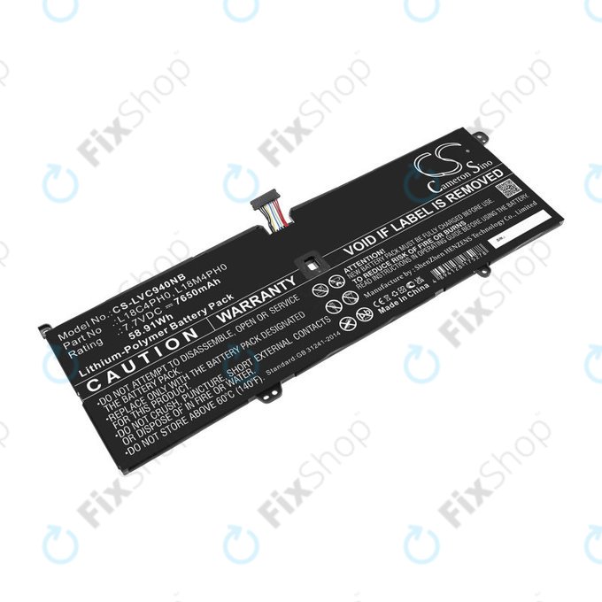 Bateria do Lenovo Yoga C940, 7650mAh, Li-Pol, 7.7V, L18C4PH0, HQ